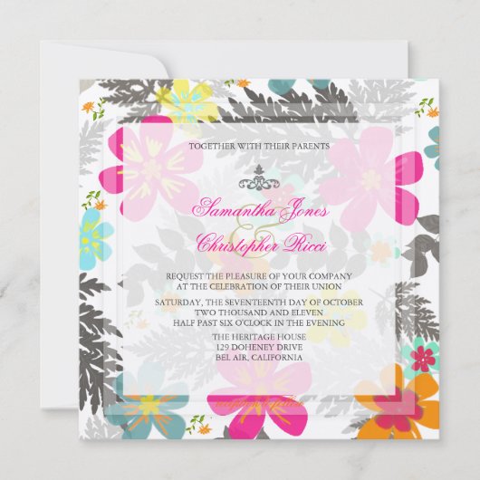 PixDezines HAWAÏAN OERWOUD/DIY BCKGRND/FELT ECRU Kaart (Voorkant)