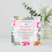 PixDezines HAWAÏAN OERWOUD/DIY BCKGRND/FELT ECRU Kaart (Staand voorkant)