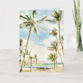 PixDezines  Hawaii/Breezy Blue Bedankkaart (Voorkant)