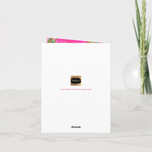 PixDezines  Hawaii/Dank u Bedankkaart (Achterkant)