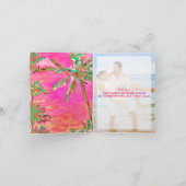 PixDezines Hawaii/Dank u Bedankkaart (Binnen)