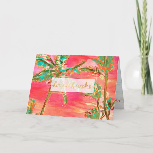 PixDezines Hawaii/Dank u Bedankkaart (Voorkant)