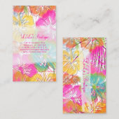 PixDezines Hawaii Hibiscus waterverf beïnvloedt Visitekaartje (Voorkant / Achterkant)