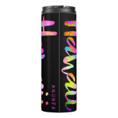 PixDezines HAWAII LAVA REGENBOOG/DIY Achtergrond Thermosbeker (Achterkant)