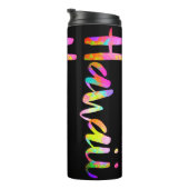 PixDezines HAWAII LAVA REGENBOOG/DIY Achtergrond Thermosbeker (Geroteerd rechts)