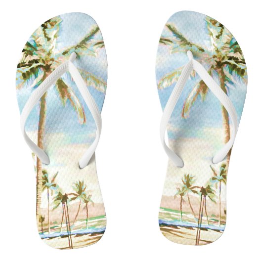 PixDezines  Hawaii, Mauna Lani Bay Teenslippers (Voetbed)