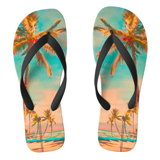 PixDezines  Hawaii, Mauna Lani Bay Teenslippers (Voetbed)