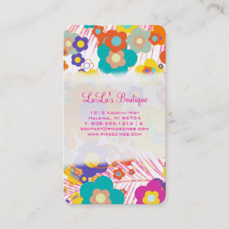 PixDezines Hawaii Mod Daisies Visitekaartje