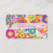 PixDezines Hawaii Mod Daisies Visitekaartje (Achterkant)