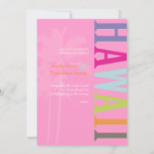 PixDezines hawaii+palms/DIY achtergrondkleur Kaart (Achterkant)