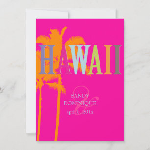 PixDezines hawaii+palms/DIY achtergrondkleur Kaart