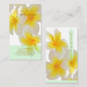 PixDezines Hawaii Plumeria/DIY fonts+color Visitekaartje (Voorkant / Achterkant)