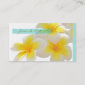 PixDezines Hawaii Plumeria Visitekaartje (Achterkant)