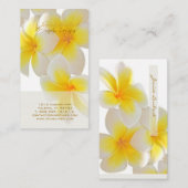 PixDezines Hawaii Plumeria Visitekaartje (Voorkant / Achterkant)