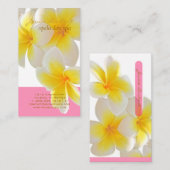 PixDezines Hawaii Plumeria Visitekaartje (Voorkant / Achterkant)