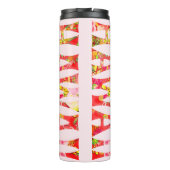 PixDezines HAWAII TIKI/DIY Achtergrond Thermosbeker (Achterkant)