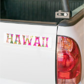 PixDezines Hawaii Tiki Typografie Bumpersticker (Op Truck)