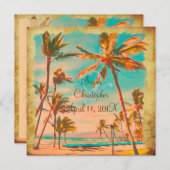 PixDezines  hawaiiaans strand/blauwgroen Kaart (Voorkant / Achterkant)