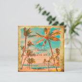 PixDezines  hawaiiaans strand/blauwgroen Kaart (Staand voorkant)