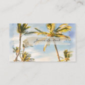 PixDezines  hawaiiaanse strandscène Visitekaartje (Achterkant)