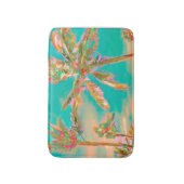 PixDezines  Hawaiian Beach/Blauwgroen Badmat (Voorkant Verticaal)