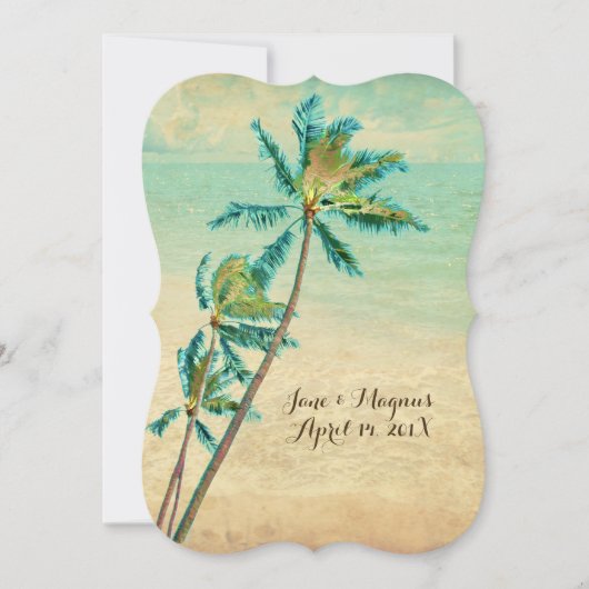 PixDezines  Hawaiian Beach/blauwgroen Kaart (Voorkant)