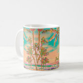 PixDezines  Hawaiian Beach/Blauwgroen Koffiemok (Voorkant links)