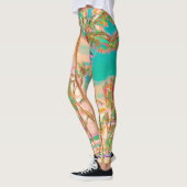 PixDezines  Hawaiian Beach/Blauwgroen Leggings (Links)