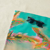 PixDezines  Hawaiian Beach/Blauwgroen Strandlaken (In situ)