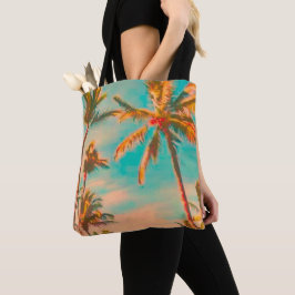 PixDezines Hawaiian Beach/Blauwgroen Tote Bag