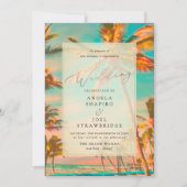 PixDezines  HAWAIIAN BEACH/BLAUWGROEN Uitnodiging (Voorkant)