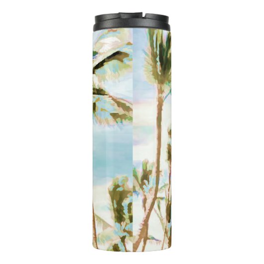 PixDezines  Hawaiian Beach/Blue Thermosbeker (Achterkant)