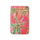 PixDezines  Hawaiian Beach/Coral/Blauwgroen Badmat (Voorkant Verticaal)