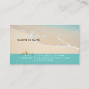 PixDezines Hawaiian Beach/DIY fonts Visitekaartje