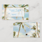 PixDezines Hawaiian Beach/Escort Kaarten Plaatskaartje (Voorkant / Achterkant)