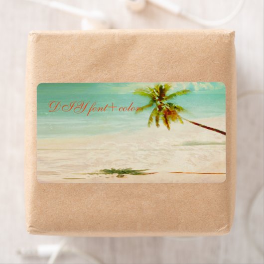 PixDezines  Hawaiian Beach Etiket (Insitu)