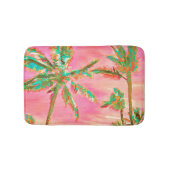 PixDezines  Hawaiian Beach/roze Badmat (Voorkant)