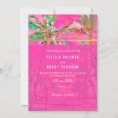 PixDezines Hawaiian Beach/roze/Blauwgroen Kaart (Achterkant)