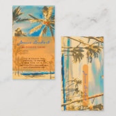 PixDezines  Hawaiian Beach Scene Visitekaartje (Voorkant / Achterkant)