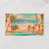 PixDezines  Hawaiian Beach Scene Visitekaartje (Achterkant)