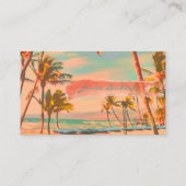 PixDezines  Hawaiian Beach Scene Visitekaartje (Achterkant)