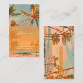 PixDezines  Hawaiian Beach Scene Visitekaartje (Voorkant / Achterkant)