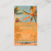 PixDezines Hawaiian Beach Scene Visitekaartje (Voorkant)