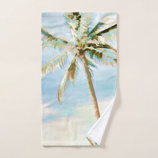 PixDezines  Hawaiian Beach/Sky Blue Bad Handdoek (Handdoek)