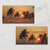 PixDezines Hawaiian Beach Sunset Visitekaartje (Voorkant / Achterkant)