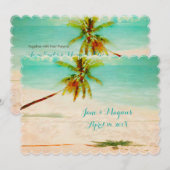 PixDezines  Hawaiian Beach/Turquoise Kaart (Voorkant / Achterkant)