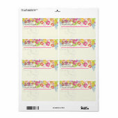 PixDezines Hawaiian Leis van Hibiscus/DIY kleur Etiket (Full Sheet)