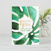 PixDezines Hawaiian Monstera/DIY Achtergrondkleur Kaart (Staand voorkant)