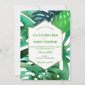 PixDezines Hawaiian Monstera/DIY Achtergrondkleur Kaart (Achterkant)