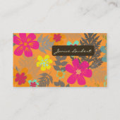 PixDezines Hawaiian Oerwoud/Aangepaste Achtergrond Visitekaartje (Achterkant)